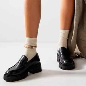 Free People Lyra Lug Sole Loafers Size 9.5